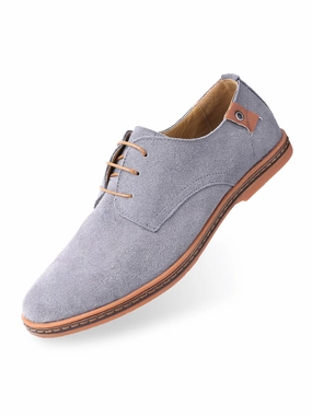 Leather Sole Oxford Shoes Classic Suede Oxford Shoes