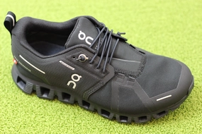 Mens Cloud5 Waterproof Sneaker - All Black Nylon Best Minimal Shoes For Running