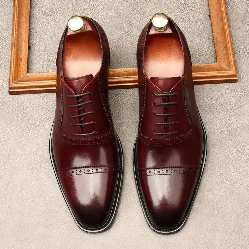 Men  Dress Shoes -  Russo Luxurious Oxford Shoes Go-to Waterproof Oxfords