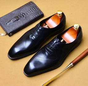 Men  Dress Shoes -  Salvatore Leather Oxford Shoes Ros Hommerson Oxfords