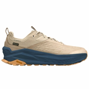 Men's Altra Olympus 6 Hike Low GTX, Sand, 13 D Medium Road Running Shoes On Trail