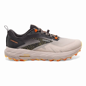 Men's Brooks Cascadia 17, Chateau Grey/Forged Iron, 8.5 D Medium Skywalk Trail Shoes