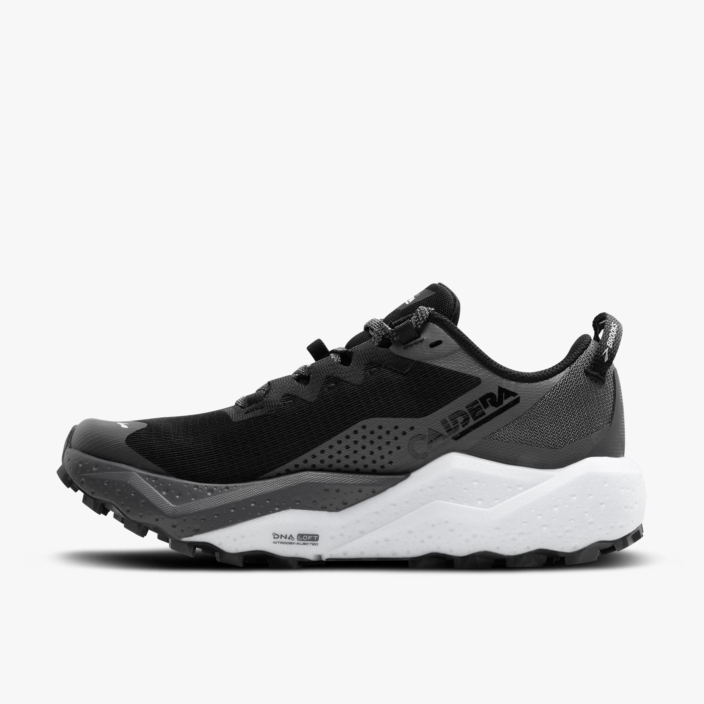 Men's Caldera 8 Trail Running Shoes Black / Blackened Pearl / White Trail Running Shoes That Drain Water