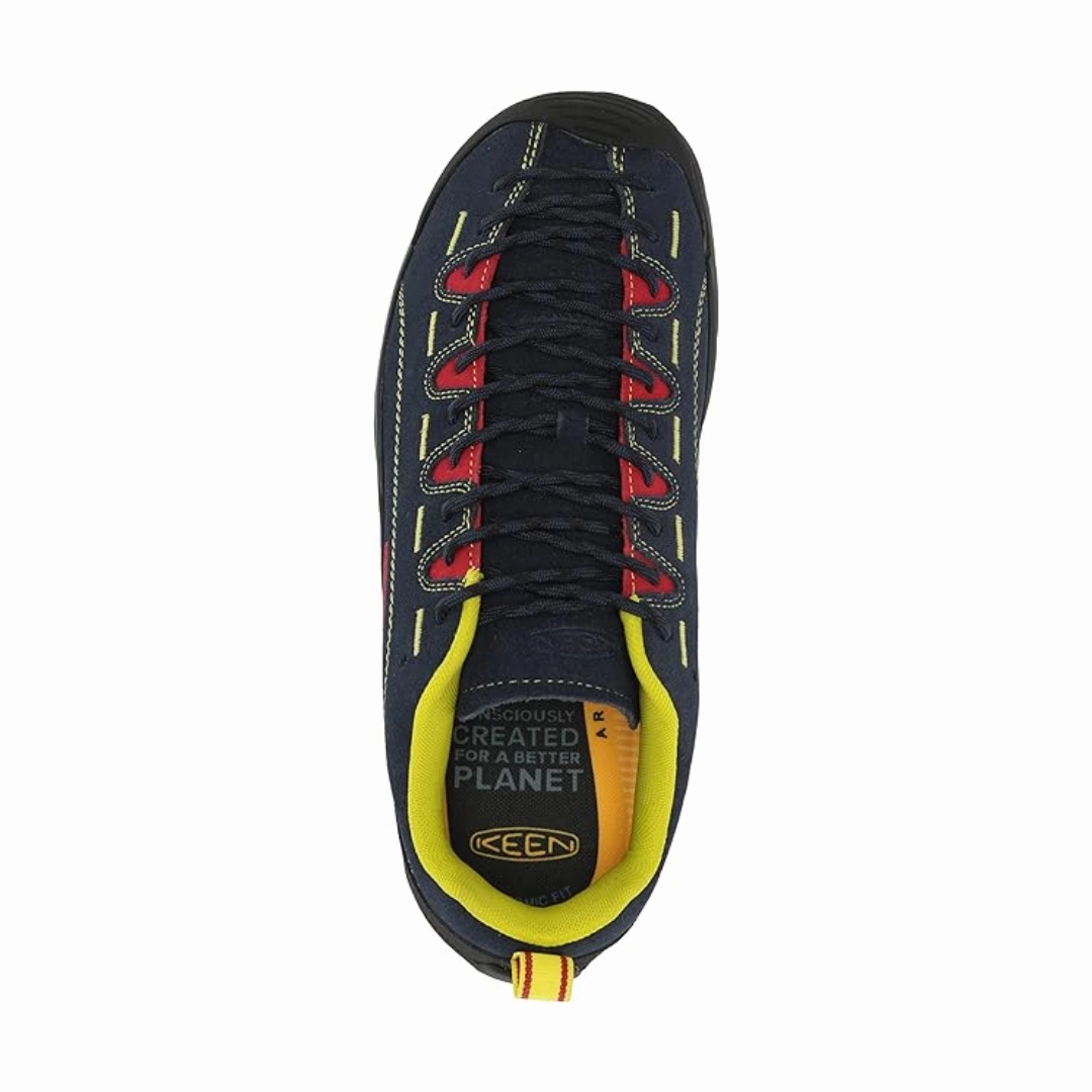 Evolv Defy Climbing Shoes Sizing Men's Jasper - Black Iris/Red Carpet (Regular Width)
