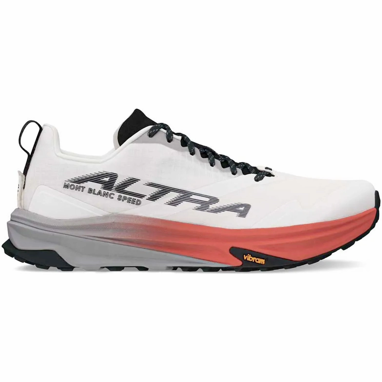Wide Fit Trail Running Shoes Men's Mont Blanc Speed Trail Running Shoes White / Coral