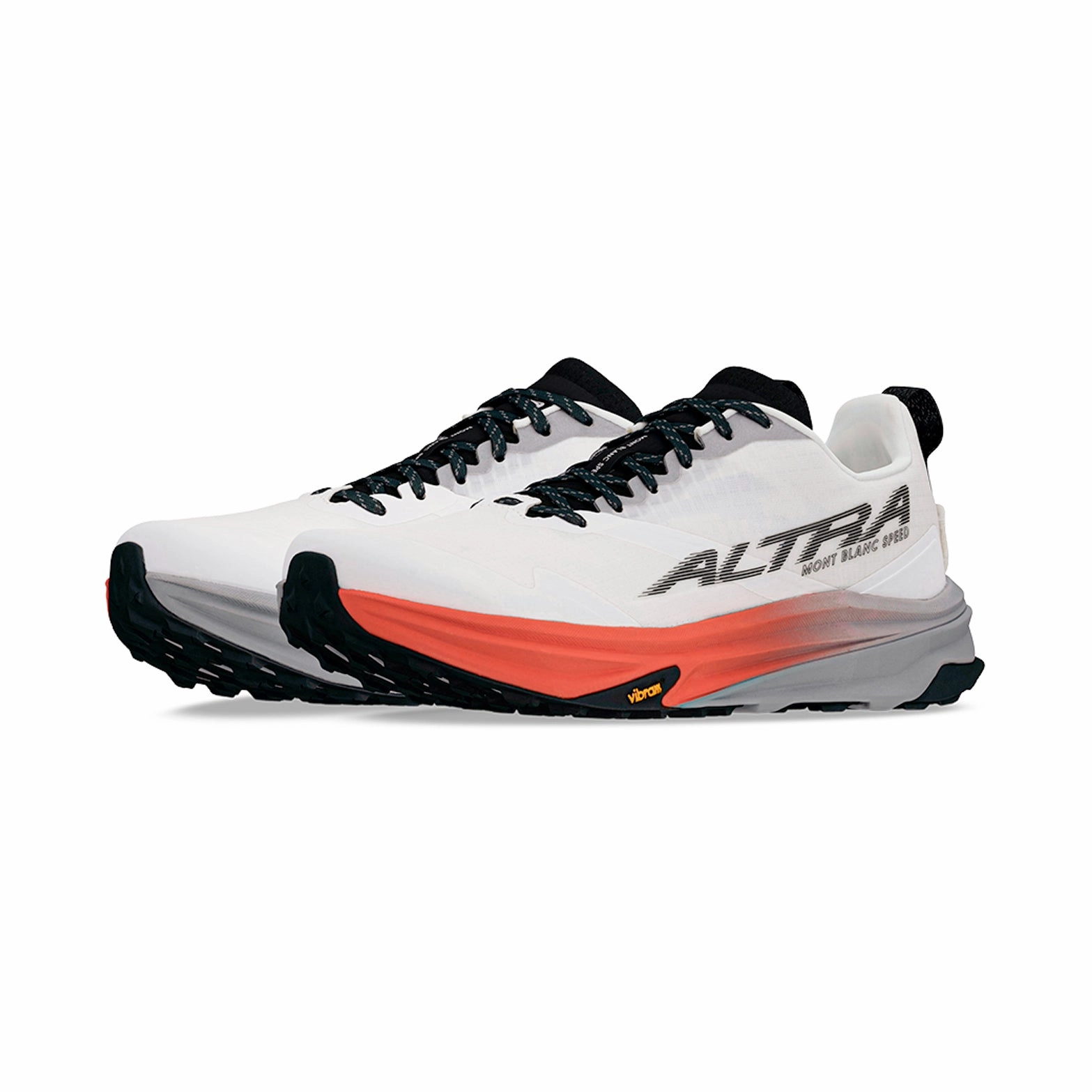 Men's Mont Blanc Speed Trail Running Shoes White / Coral Best Trail Running Shoes For Gravel