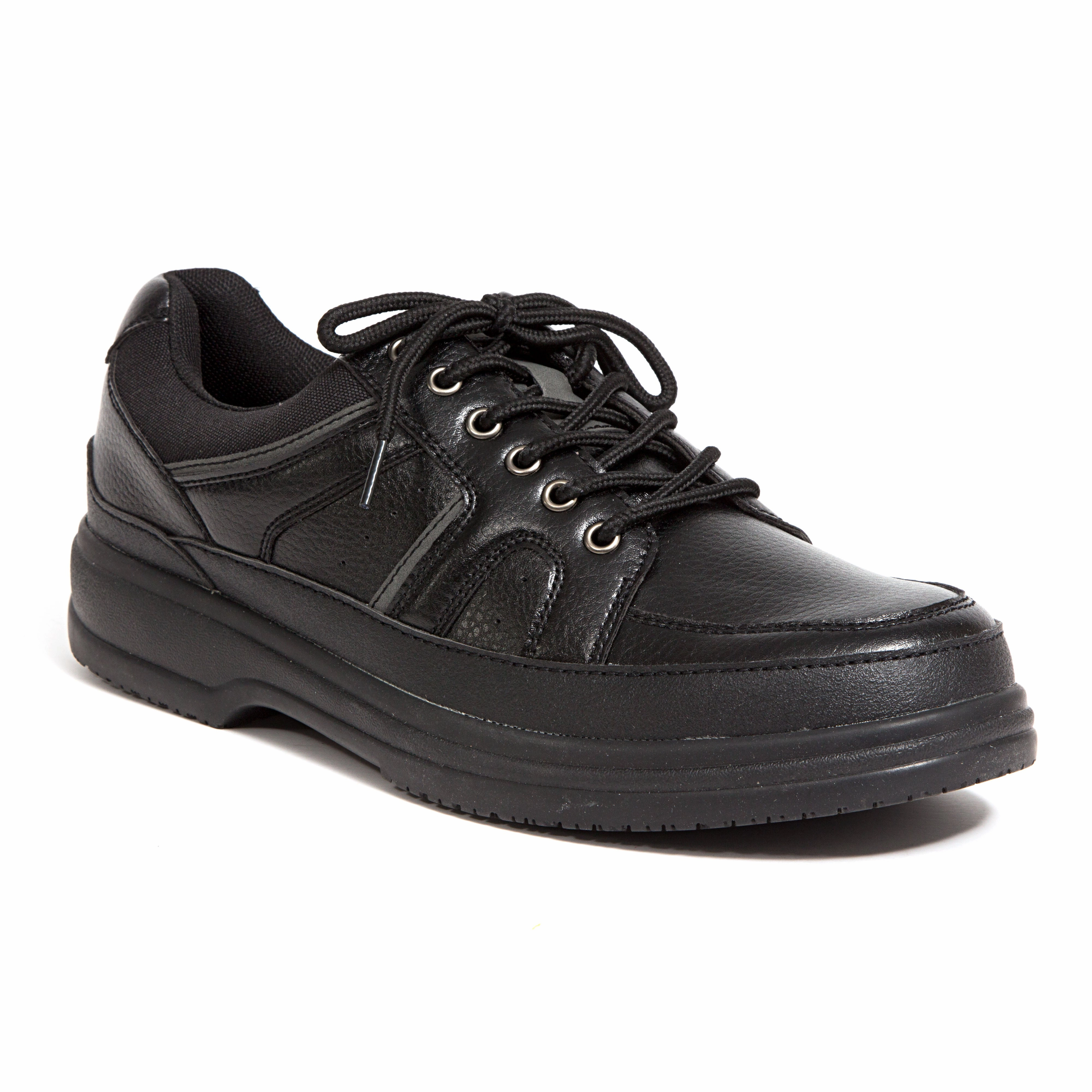 Men's Officer Slip Resistant Oxford Quad Patent Platform Oxfords