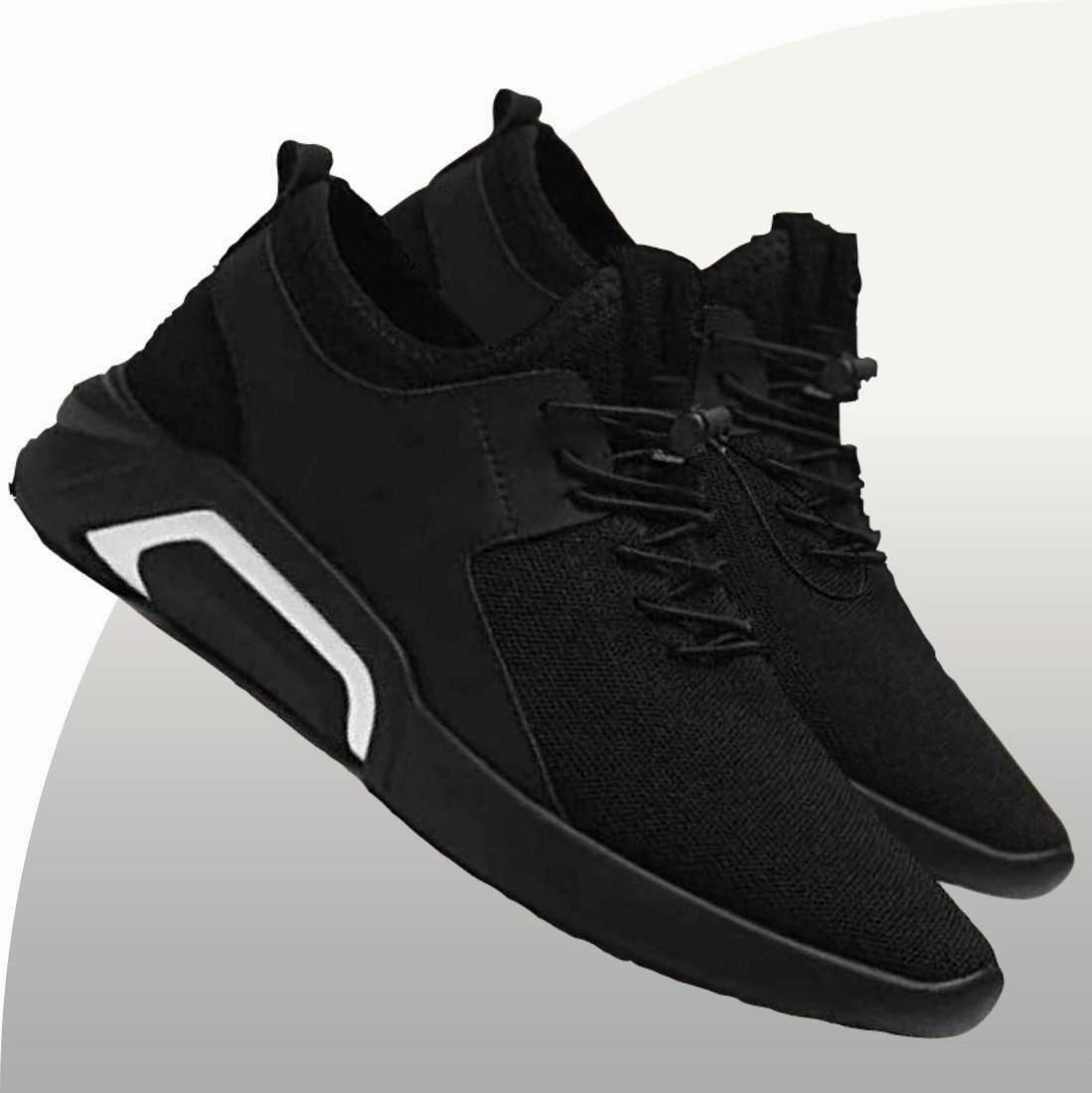 Casual Professional Shoes Men's Running Shoes (Black)