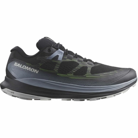 Trail Running Shoes Vectiv Men's Salomon Ultra Glide 2, Black/Flint Stone/Green Gecko, 10 D Medium