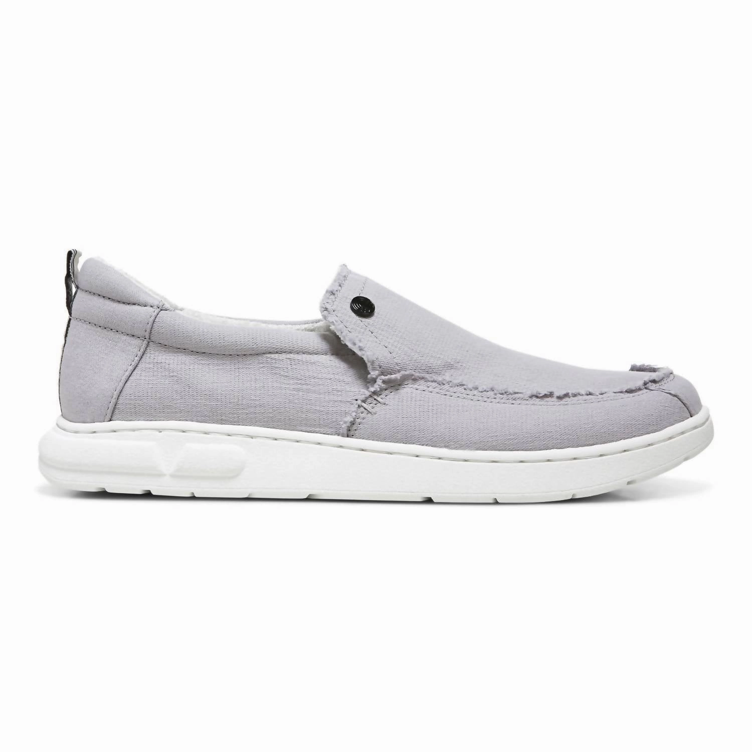Samba Classic Casual Shoes Men's Seaview Canvas Slip-On Shoes In Gray