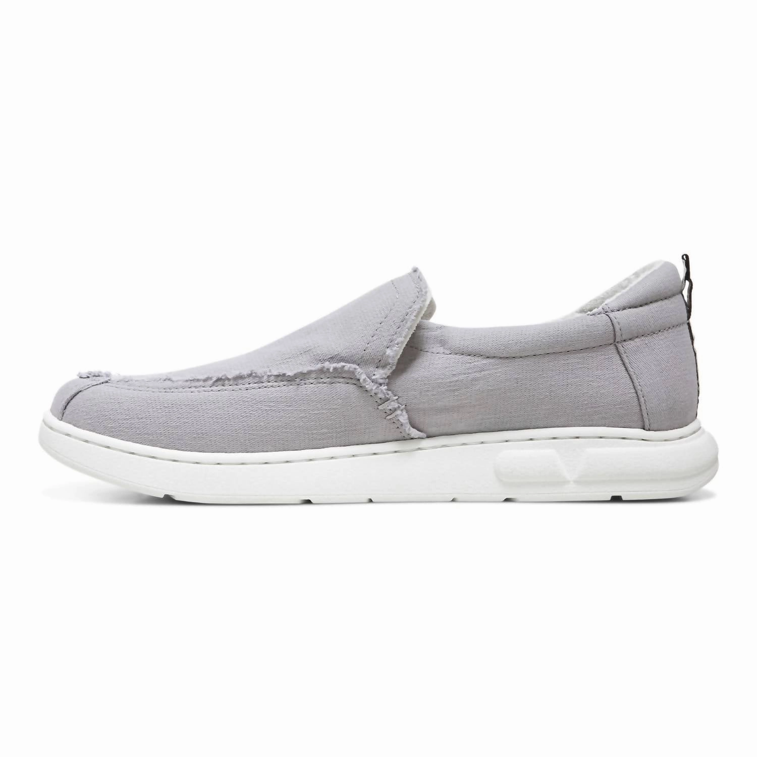Men's Seaview Canvas Slip-On Shoes In Gray Men Business Casual Shoe