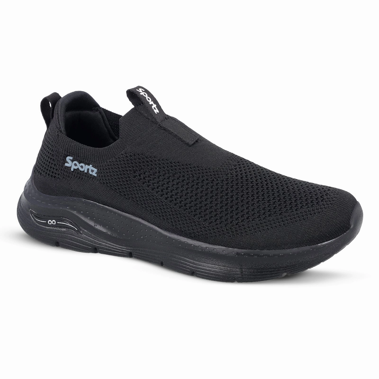 Wide Slip On Men's Slip-on Walking Shoe - WS9571 Black Black