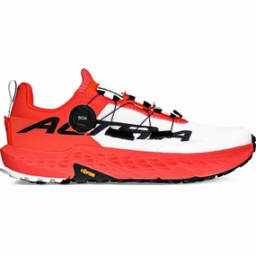 Men's Timp 5 BOA Trail Running Shoes White / Coral Difference Between Hiking And Trail Shoes