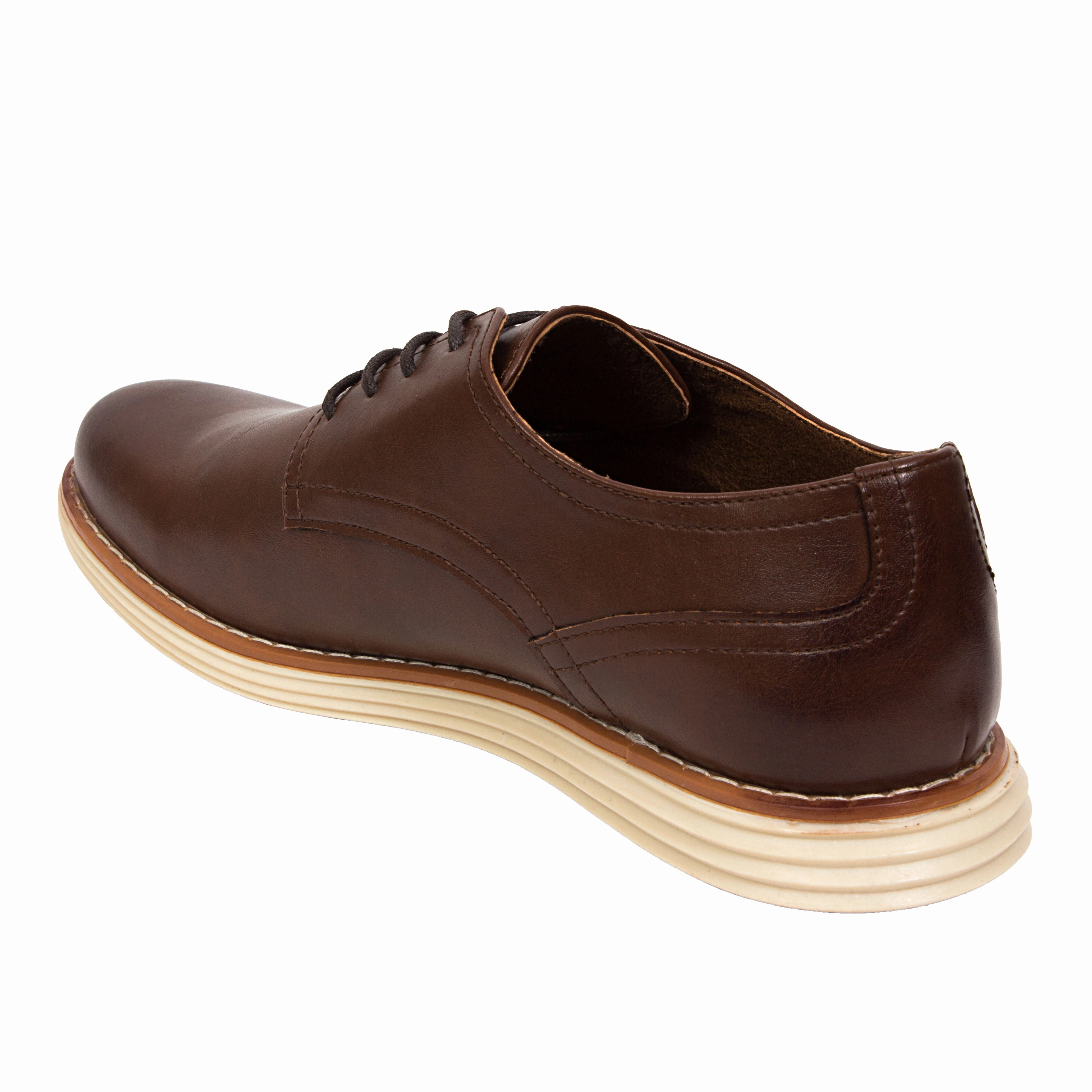 Men's Union in Brown Burnished Toe Oxfords