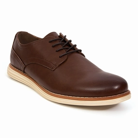 Men's Union in Brown Extra Wide Oxfords