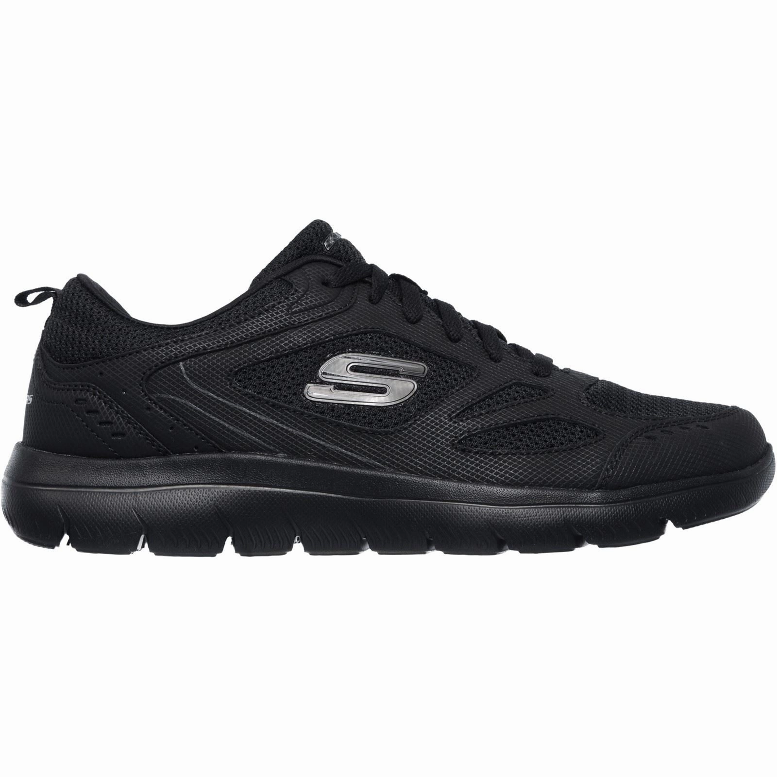 New Balance Nergize Training Shoes Men's Wide Fit Skechers 52812 Summits South Rim Sports Sneakers - Black