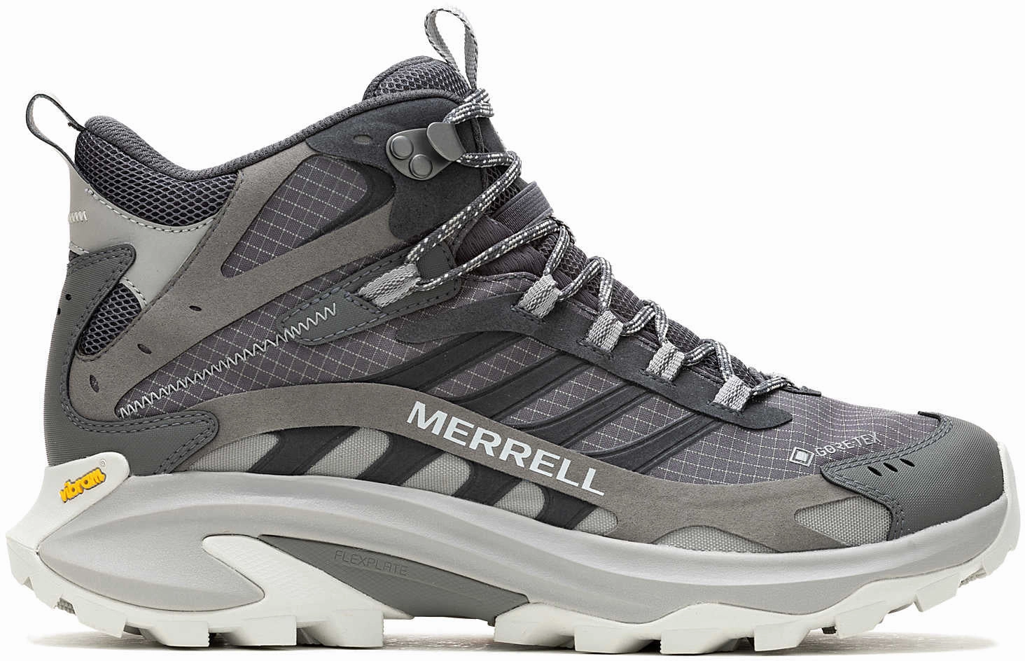 Merrell Moab Speed 2 Mid GORE-TEX Mens Walking Boots - Grey Pipe Hiking Shoes