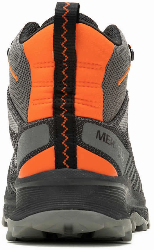 Merrell Speed Eco Mid Waterproof Mens Walking Boots - Grey Running And Hiking Shoes