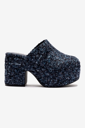 Miso Platform Clog In Midnight Velvet Privo Mary Jane Shoes
