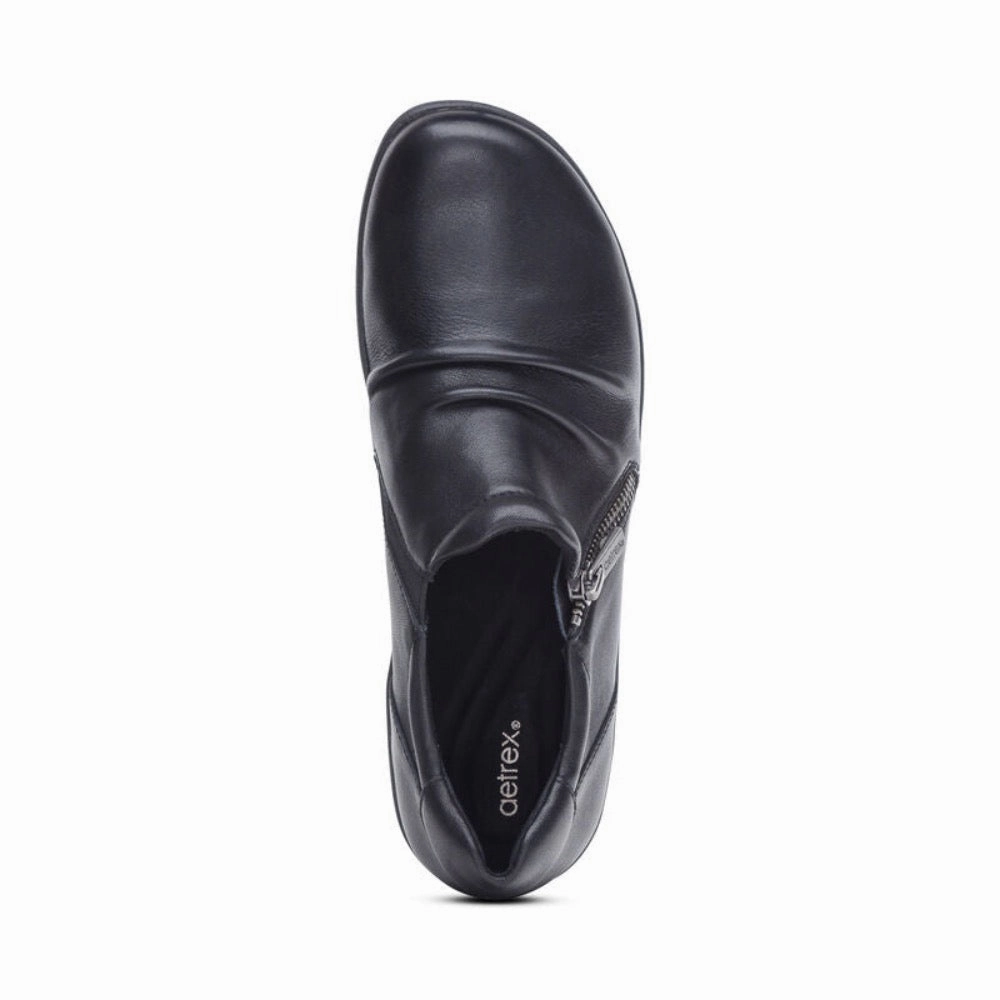 Mark Brogues Aetrex Women's Katie Monk Black