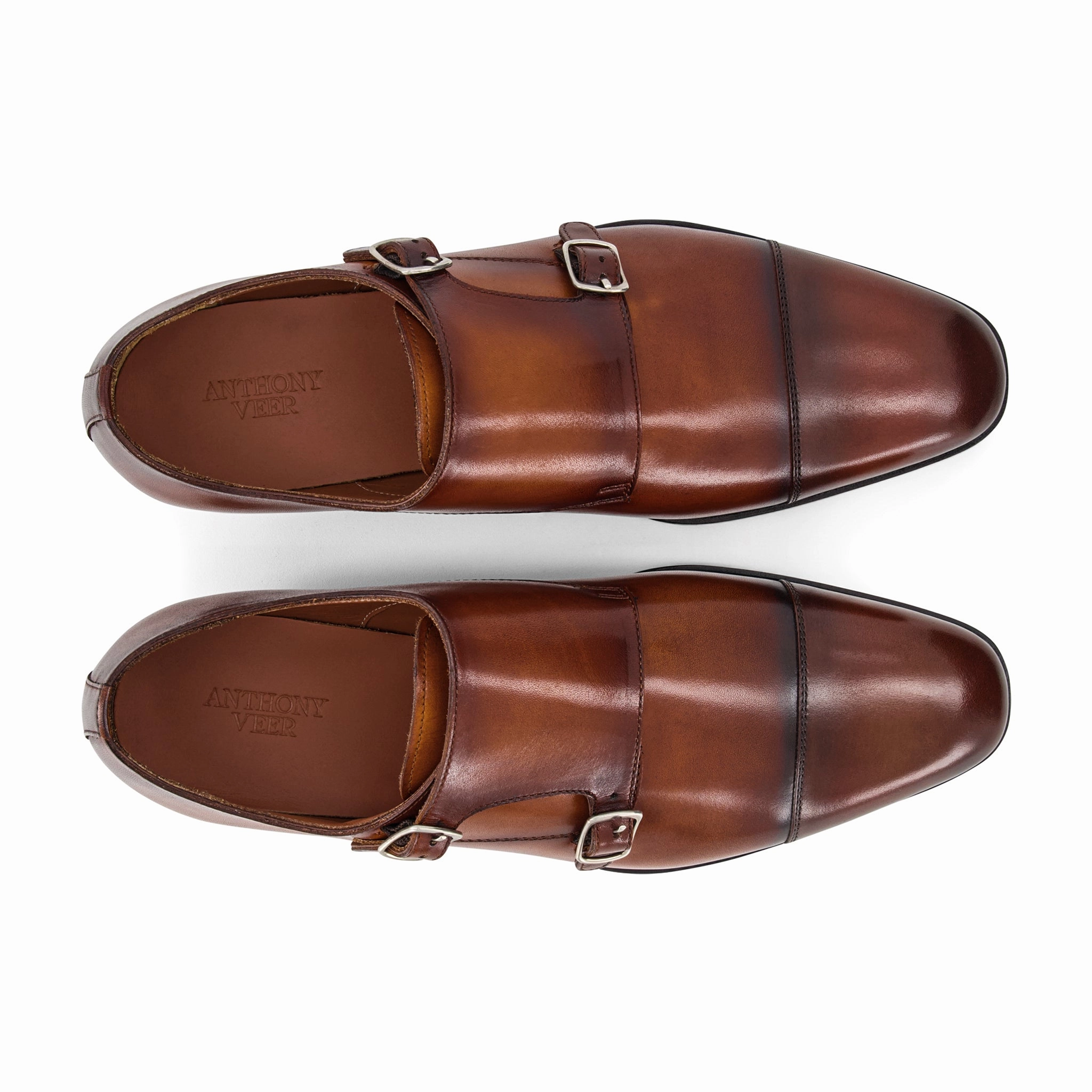 Bexley Double Monk // Vintage Amber Tan Chetwynd Brogues