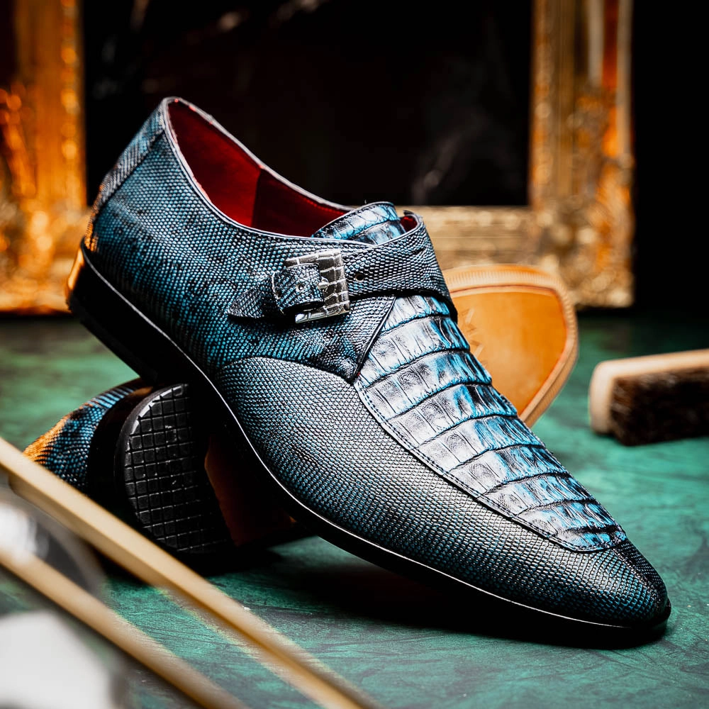 Toluca Rustic Blue Richelieu Brogue