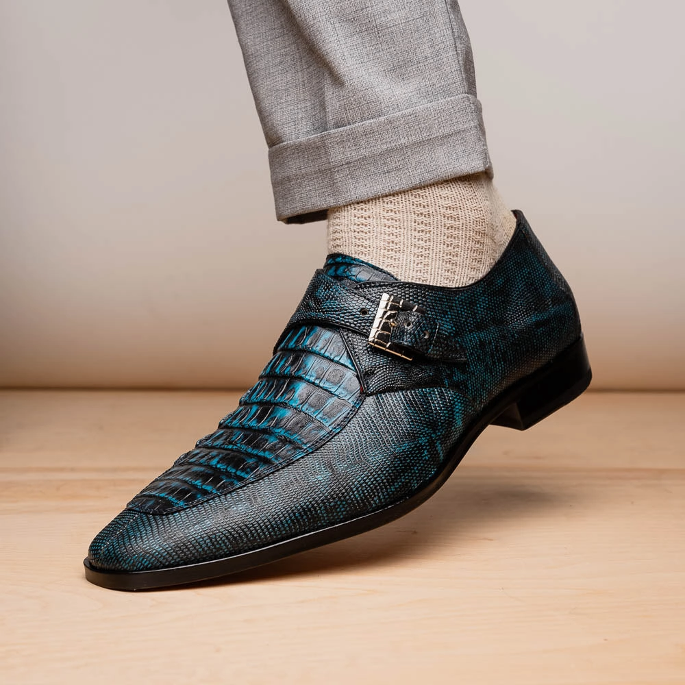 1901 Suede Brogues Oxfords Sole Toluca Rustic Blue