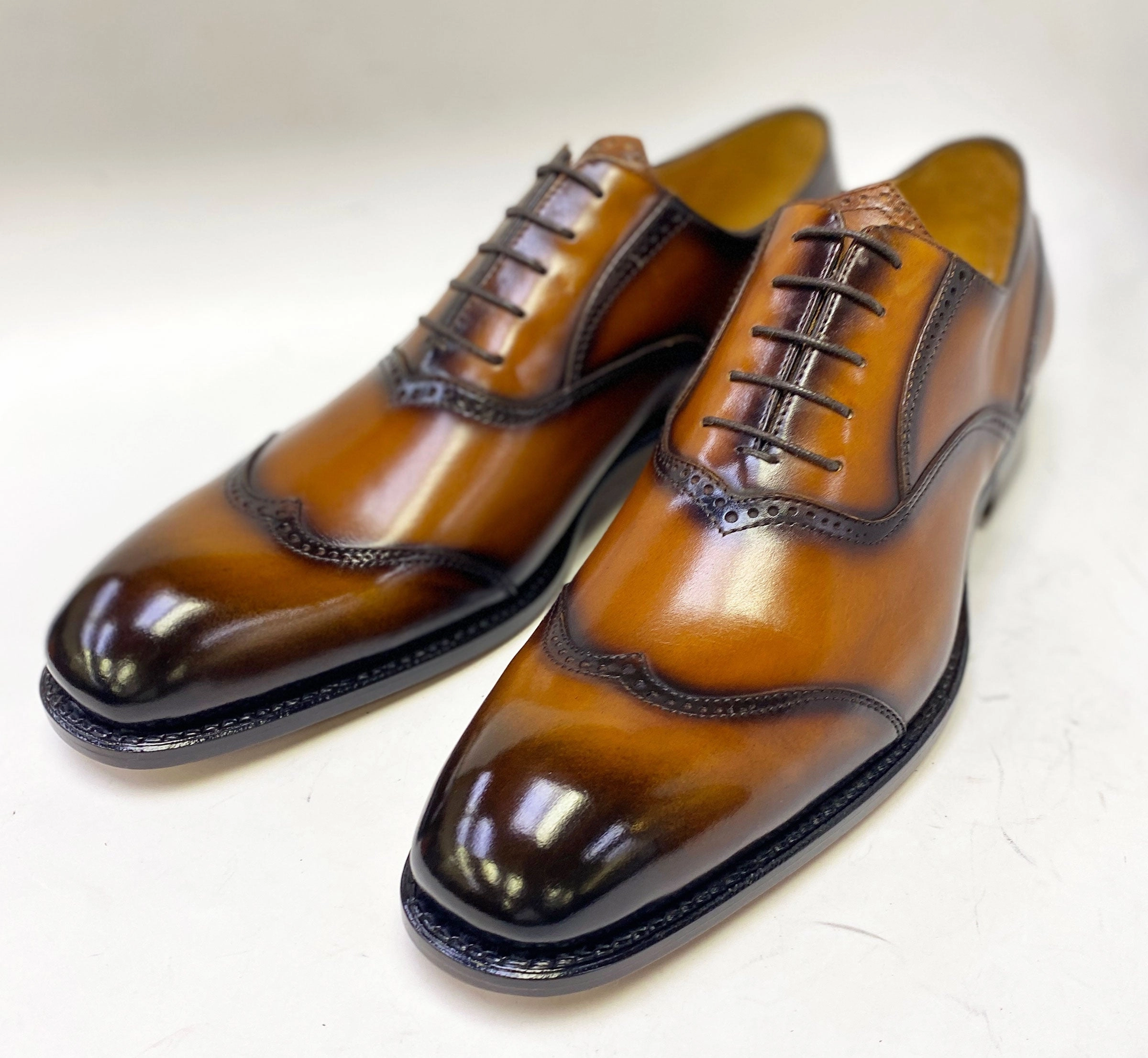 High Top Oxfords Style: 2436-1233-Caramel