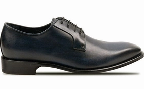 Distressed Leather Oxfords Style: Tiglio-Black