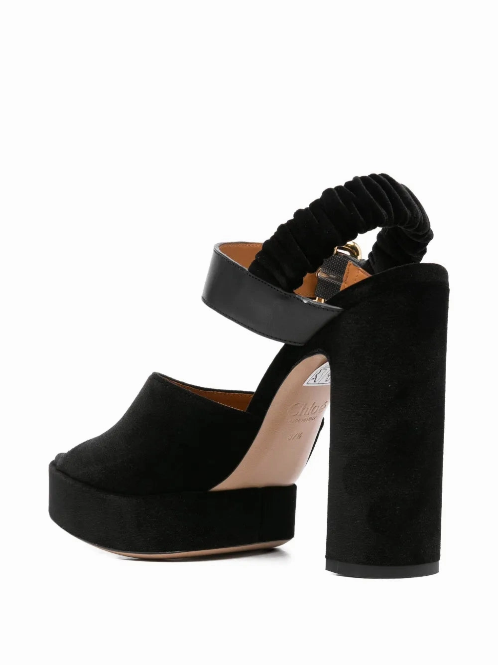 Aria Platform Sandal in Black Mary Janes Comfort Shoe