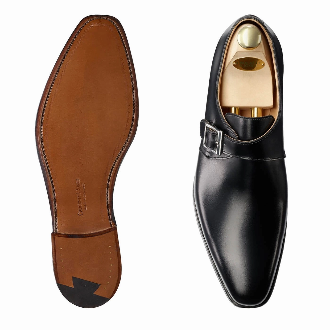 Cat Brogues Monkton Black Calf