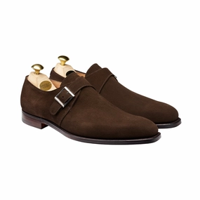 Monkton Dark Brown Calf Suede Brogue Winter Boots