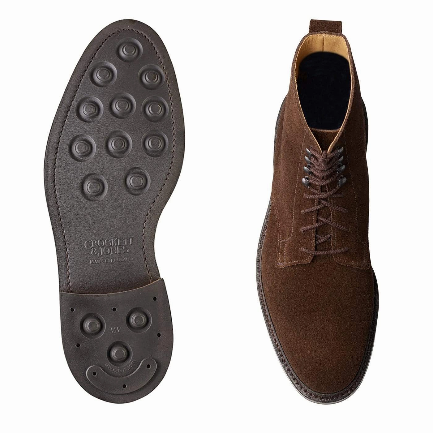 Viberg Derby Shoe Eskdale 2 Dark Brown Suede