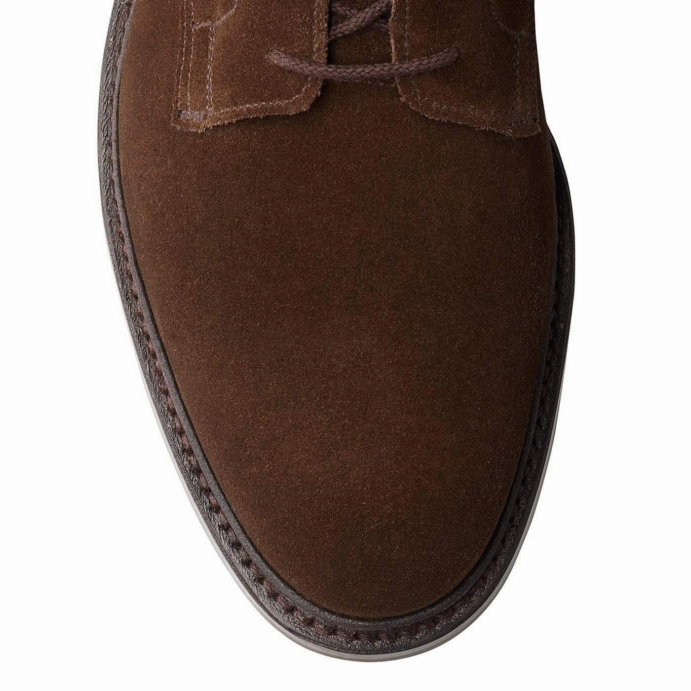 Eskdale 2 Dark Brown Suede Brown Standard Fit Leather Plain Derby Shoes Reviews