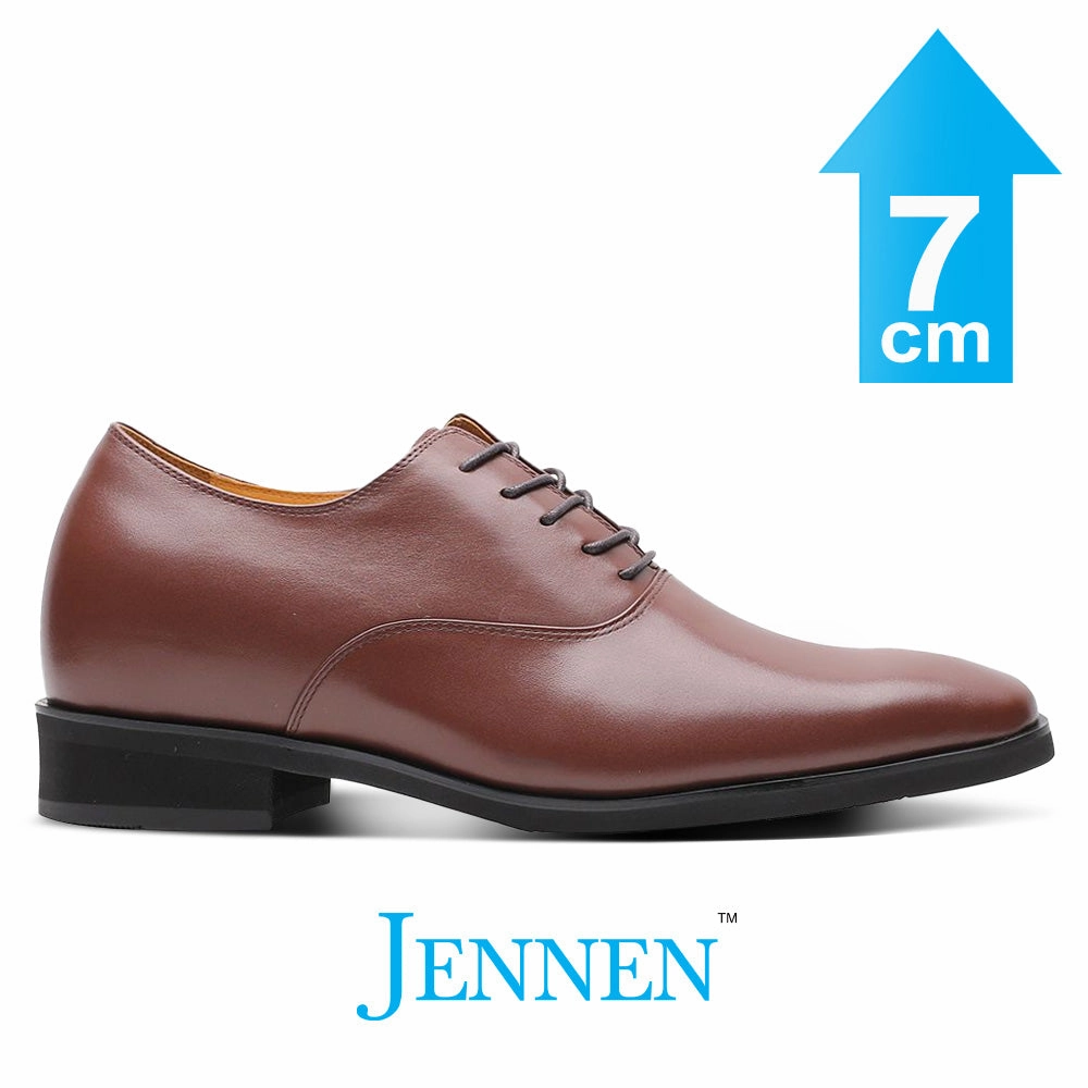Mr. Webern Brown 7cm | 2.8 inches Taller Mens Oxford Shoes Occa Oxford