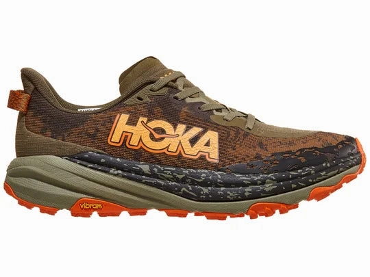 Trail Shoes Wide Hoka | Speedgoat 6 | Men's | Antique Olive/Squash