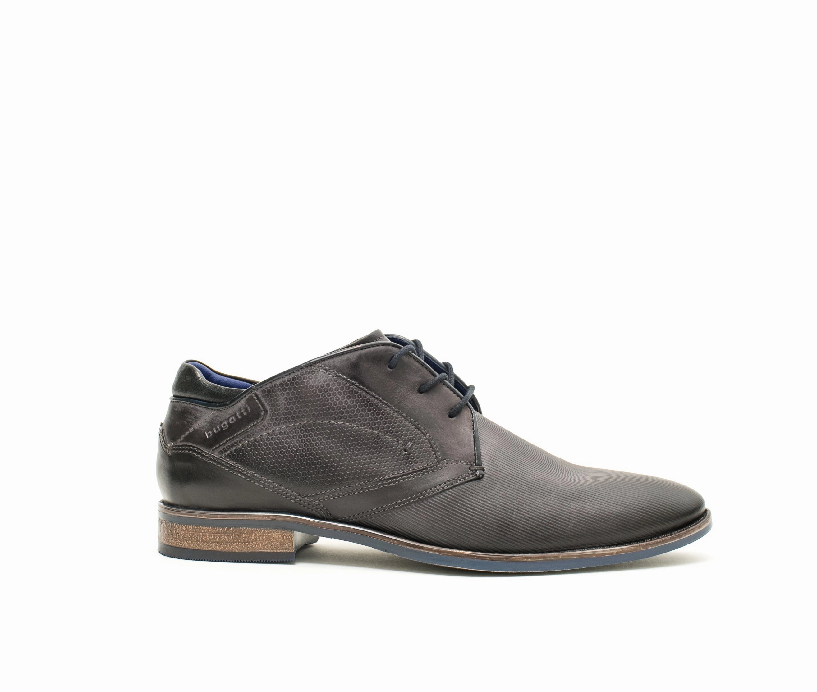 Luano Grey Chukka Studded Derby Shoes