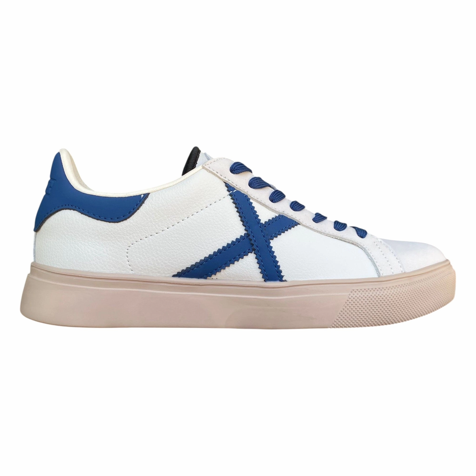 Nike Court Lite Tennis Shoes Munich Rete 111 8080111 - Sneakers Uomo Retr Tennis Bianco Blu