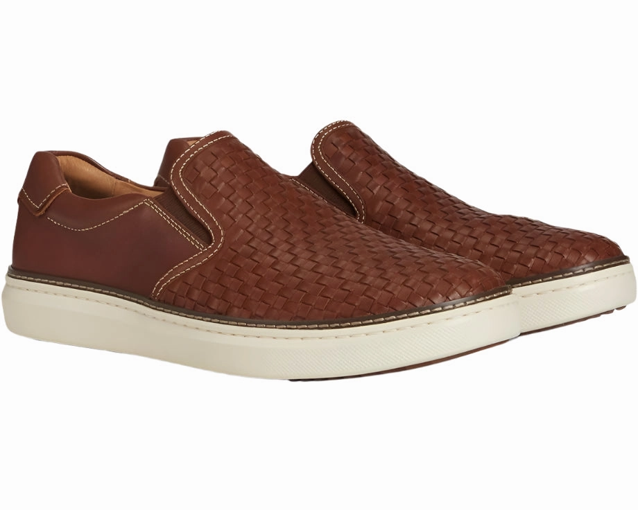 Suede Shoes Slip On JOHNSTON & MURPHY McGUFFEY 2 WOVEN SLIP-ON MEN'S