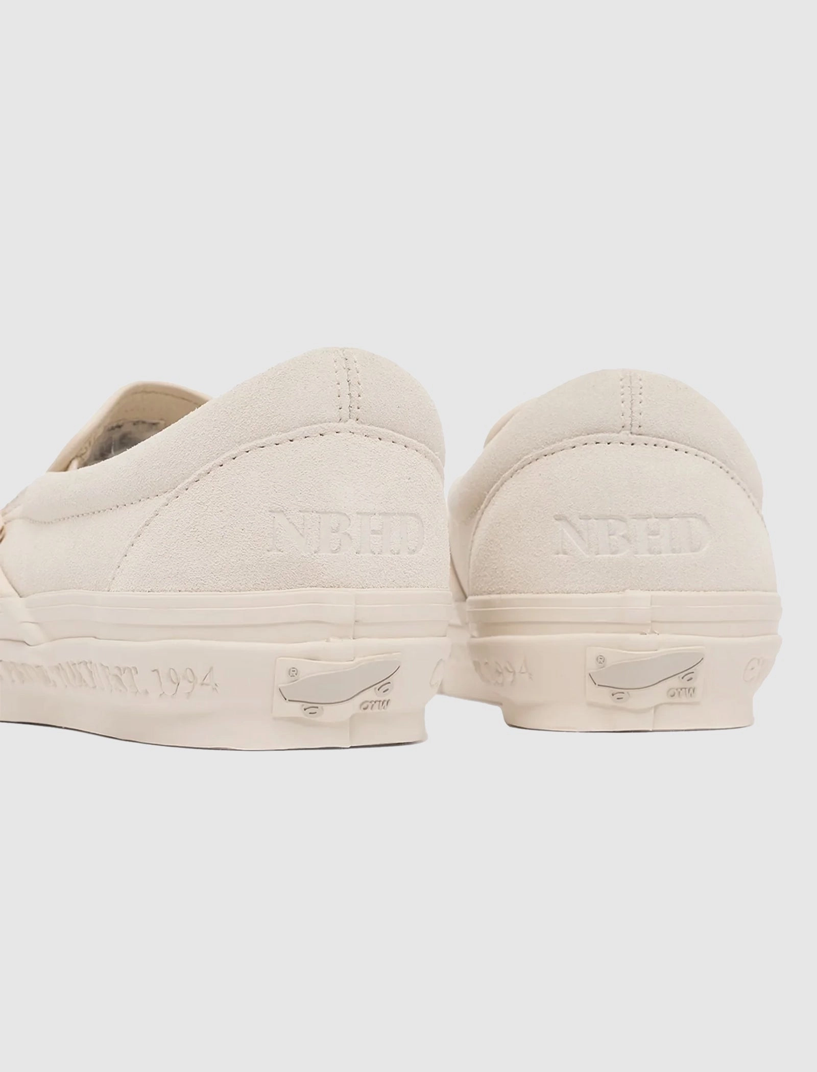 Most Popular Slip On Walking Shoes NEIGHBORHOOD X OTW CLASSIC SLIP ON "WHITE"