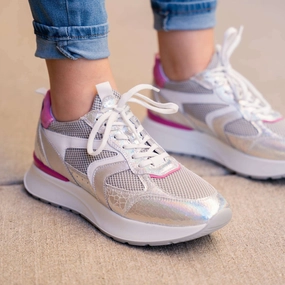 Zara Shoes Mary Jane NERO GIARDINI - E512880 - Silver/Pink