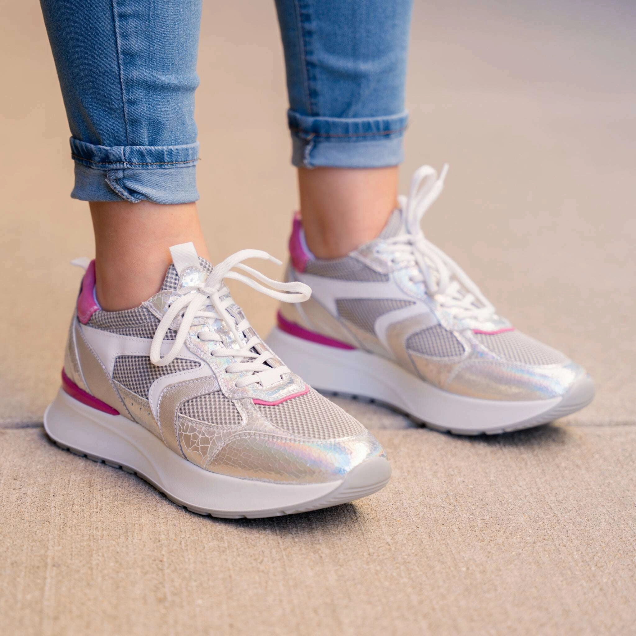 Nurture Mary Jane Shoes NERO GIARDINI - E512880 - Silver/Pink