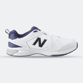 Dr Comfort Tennis Shoes New Balance Mens Wide Fit 624V5 Sneakers- White (2E / 4E / 6E Width) - ABZORB