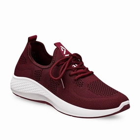 Gym Running Shoes Women's Casual Athletic Sneakers In Burgundy