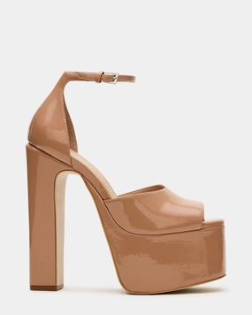 NIGHTFALL BLUSH PATENT Punk Mary Jane Shoes