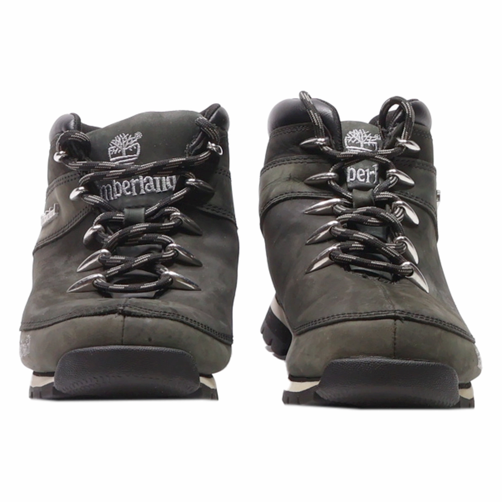 Thin Hiking Shoes TIMBERLAND Hiking Boots Green Synthetic Womens UK 5