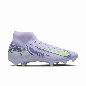 Nike Air Zoom Mercurial Superfly 10 Academy FG Firm Ground Soccer Cleats NU1 - Purple Agate/ Barely Volt Cheap Cleats For Soccer