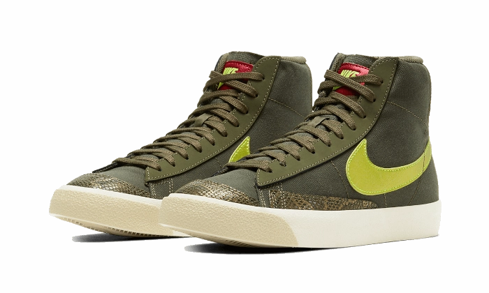 Nike Shoes Wrestling Nike Blazer Mid 77 Olive Snakeskin