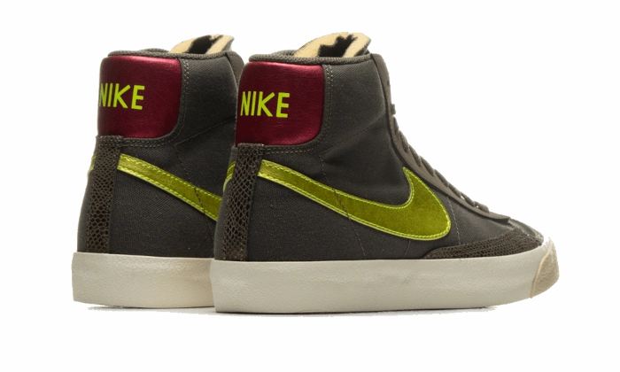 Syracuse Nike Shoes Nike Blazer Mid 77 Olive Snakeskin
