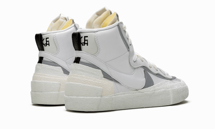 Nike Blazer Mid Sacai White Grey Reflective Nike Shoes
